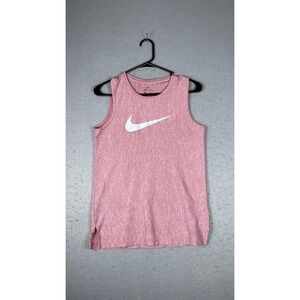 Nike Dri-FIT Shirt Womens Extra Large Pink Heather Tank Top Swoosh Athletic‎ Gym